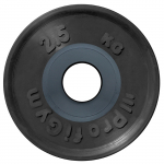 Диск «PROFIGYM» олимпийский (d=51мм) обрезиненный 1,25-25 кг, черный PowerGym